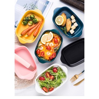 Khay chữ nhật sứ- chat chọn màu