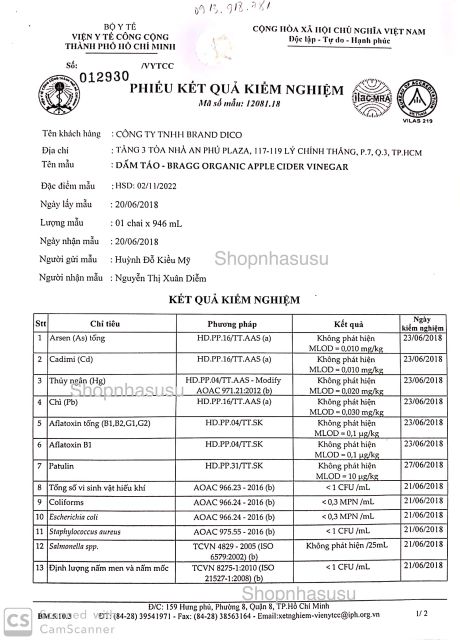 Co ban si Giấm táo hữu cơ - Dấm táo hữu cơ 473ml