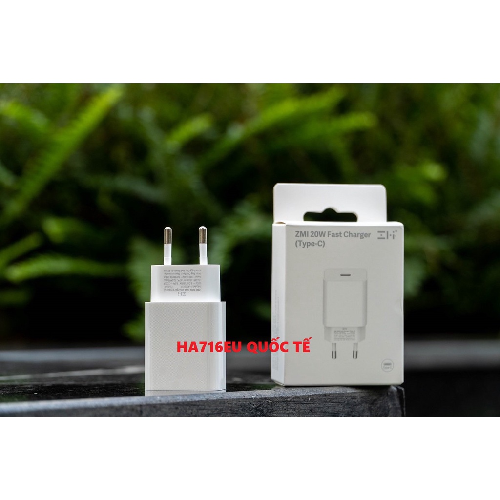 Củ sạc nhanh Xiaomi Zmi HA716EU Type C 20W PD3.0 chuyên cho iphone HA716 đạt chuẩn MFI - Cốc sạc nhanh Zmi HA716 Xiaomi