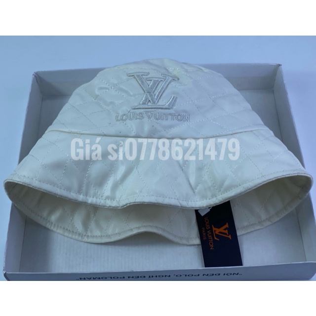 Nón bucket da mềm xịn - mũ vành cụp vnxk thêu chữ L - V full tem thời trang hàn quốc