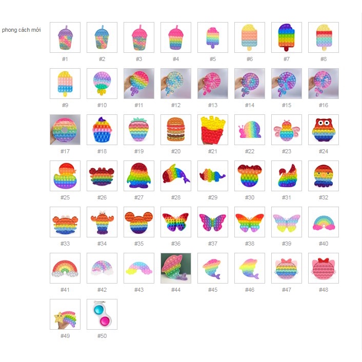 Đồ chơi bóp bong bóng giải tỏa nhiều màu thân thiện môi trường chống nước vệ sinh được cho người lớn và trẻ em