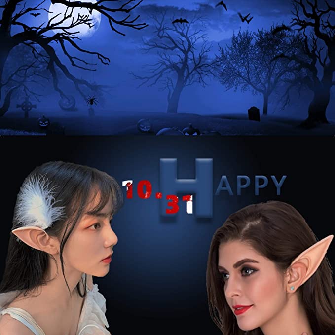 Tai Yêu Tinh Bằng Latex Hóa Trang Halloween
