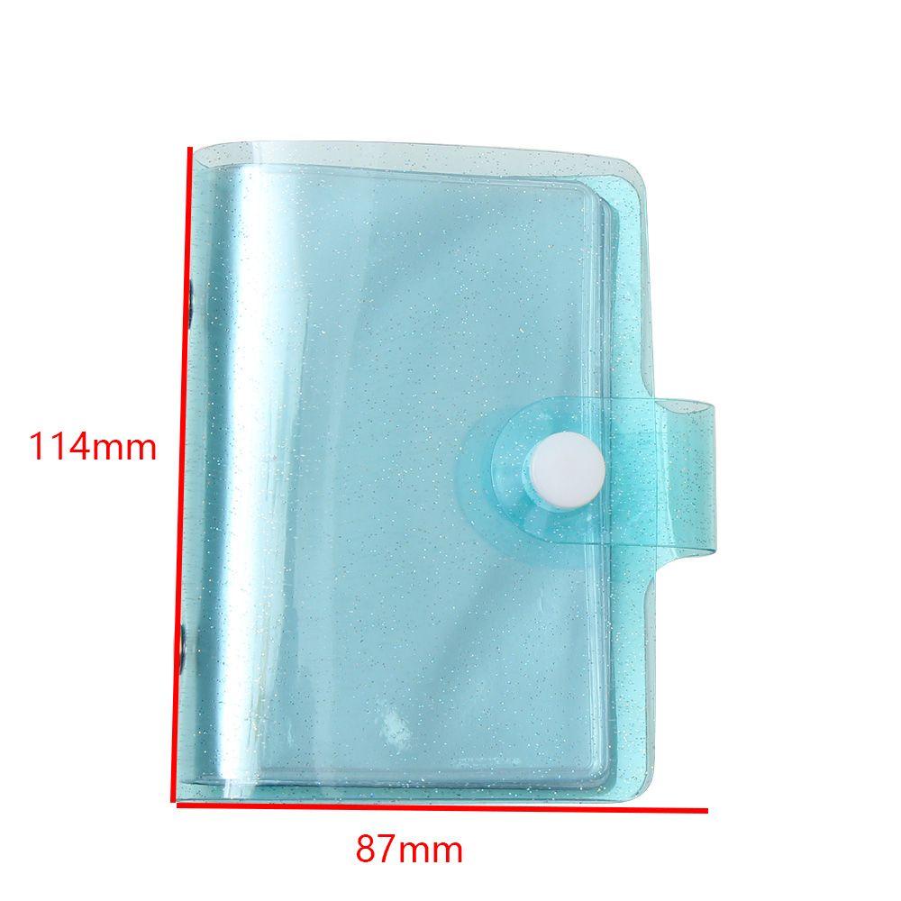 RAINBOW Album Đựng Thẻ ID Mini Màu Thạch Trong Suốt Lấp Lánh