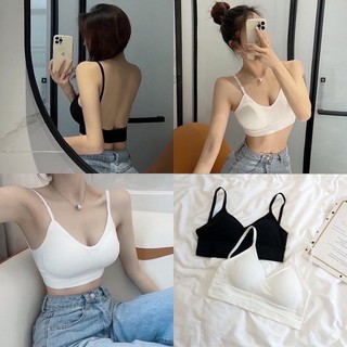 Áo bra gân tăm chữ u hở lưng sang chảnh 367