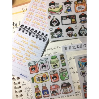 Sticker Cô Bé Bánh Kẹo |bee.decor|*mô tả*