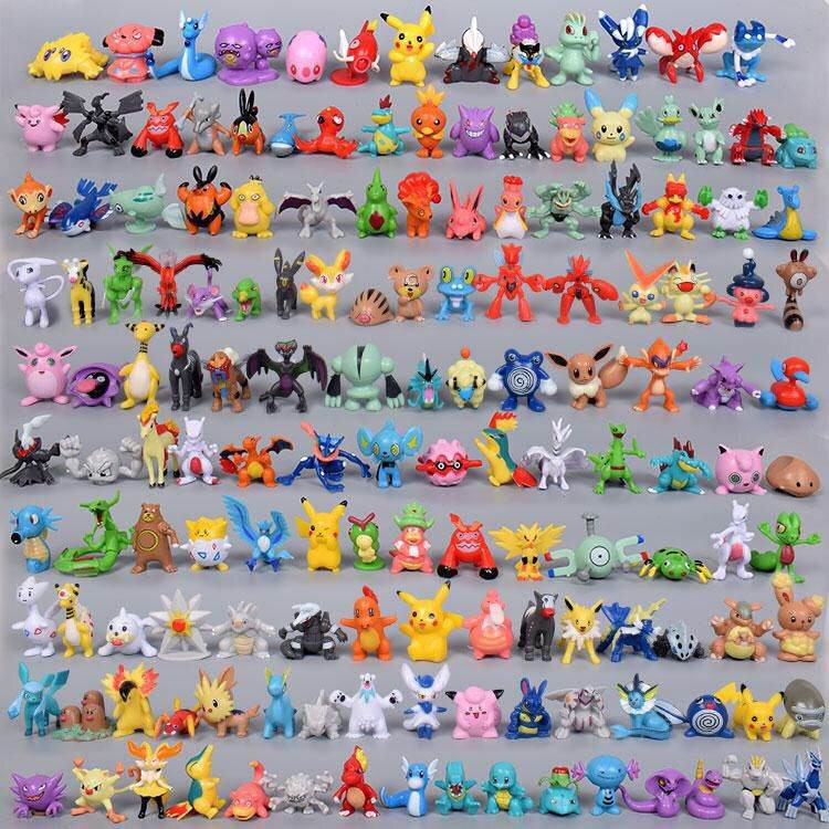 Set 48 / 96 Mô Hình Nhân Vật Trong Phim Pokemon Dễ Thương Dùng Để Trang Trí Bánh Kem