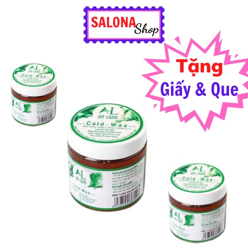 Wax lông An Lành,triệt lông tặng giấy 50 tờ và 2 que lấy gel kem tẩy lông nách chân tay wax lông,tẩy lông An Lành