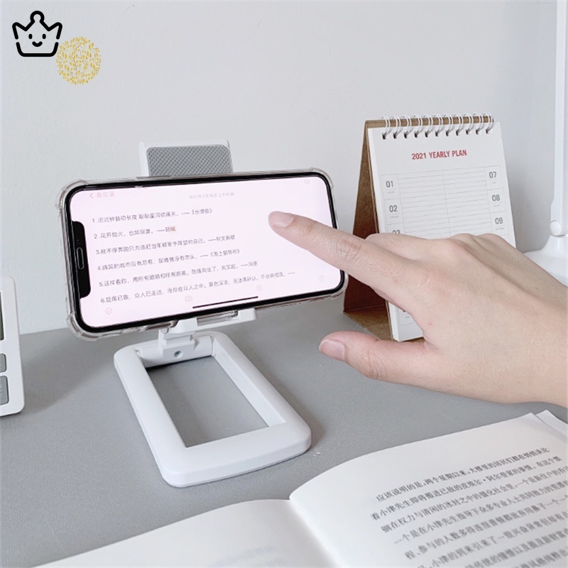Giá đỡ kẹp điện thoại dạng vuông gấp gọn tiện dụng dễ mang theo chống trượt JP6
