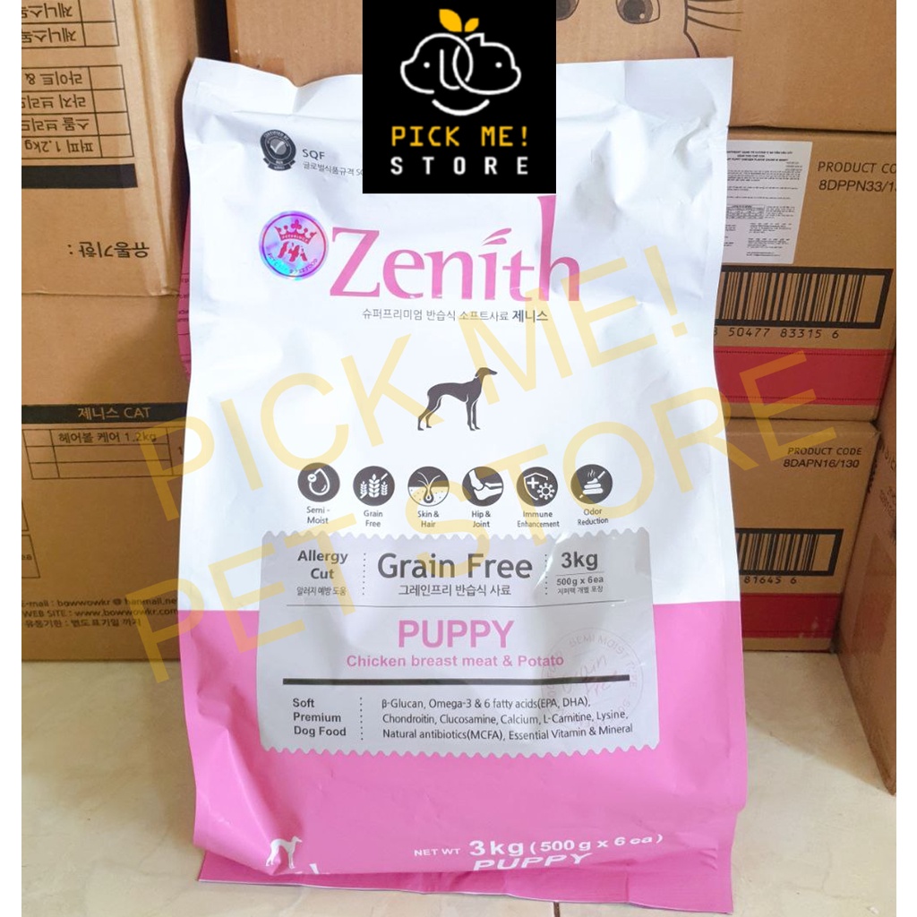 [ CHÍNH HÃNG ] Hạt Mềm Zenith Puppy 3kg - Hạt Hữu Cơ Cho Chó Con