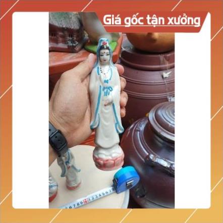Tượng Quan Thế Âm Bồ Tát - Phụ kiện trang trí tiểu cảnh hồ cá, bể cá, hòn non bộ, sân vườn*BAO BỂ VỠ*