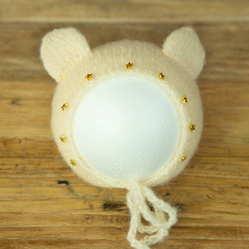 Mũ Đan Len Dễ Thương Dùng Làm Phụ Kiện Chụp Ảnh Cho Bé Sơ Sinh