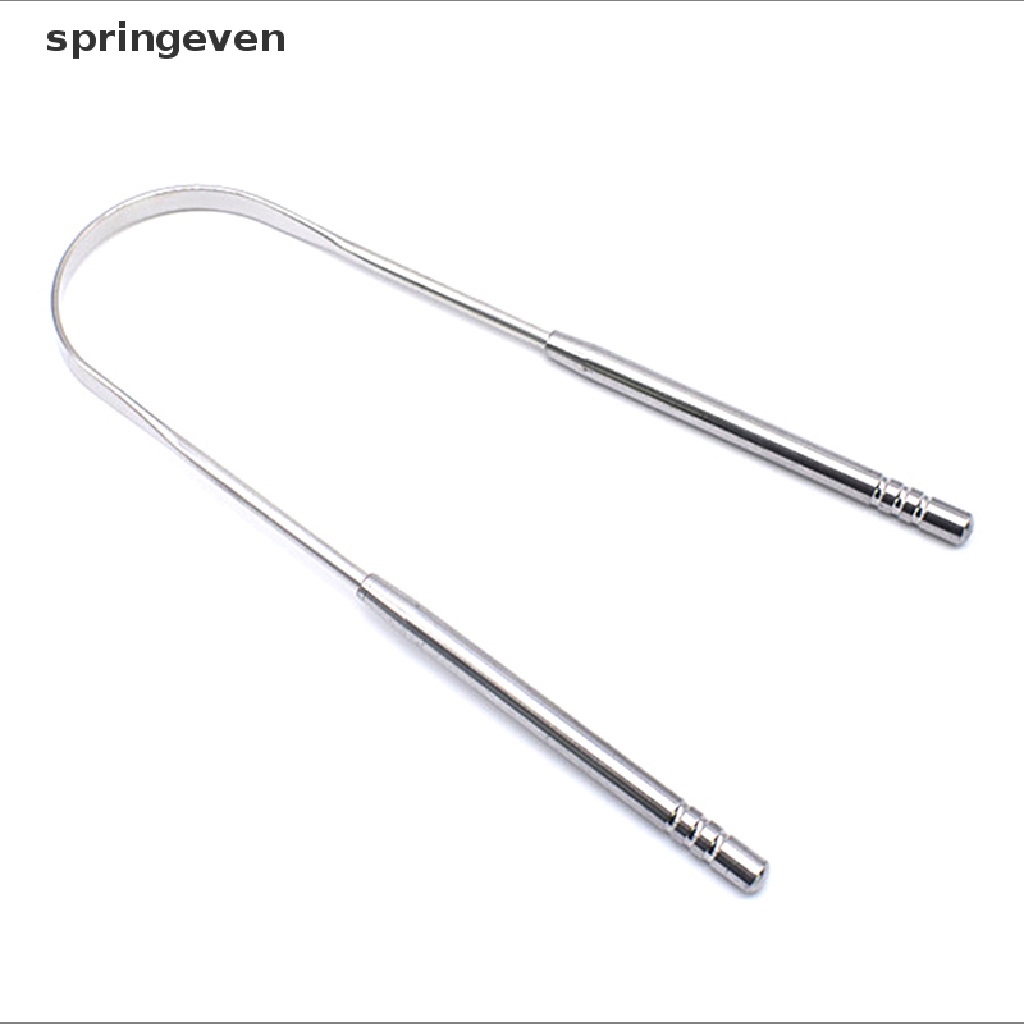 Set 2 Dụng Cụ Cạo Lưỡi Bằng Thép Không Gỉ Vệ Sinh Chăm Sóc Răng Miệng