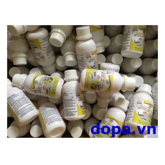 ♦✴☃Dopakill  trị trùng mỏ neo, ký sinh trên cá chép koi, nhật, cảnh, rồng