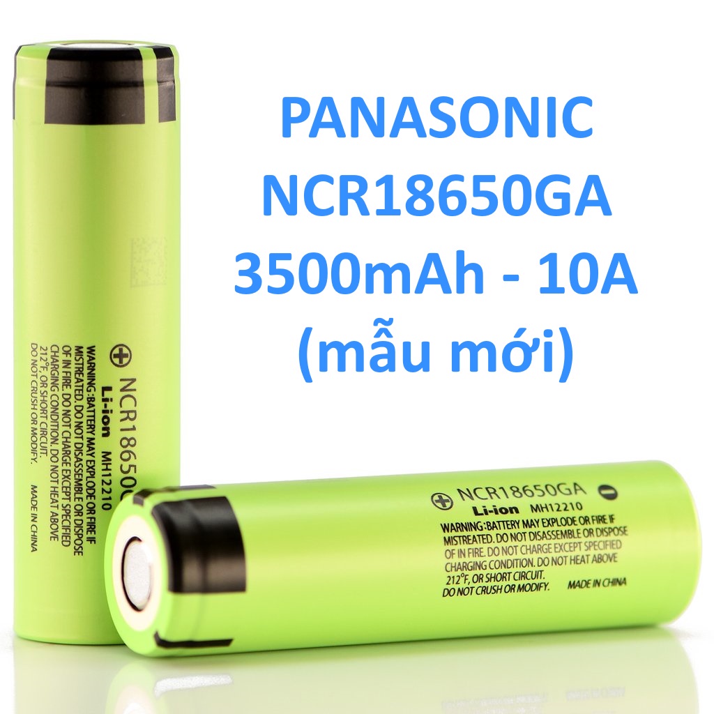 Pin Li-ion 18650 Sanyo / Panasonic NCR18650GA - 3500mah - 10A 18650GA