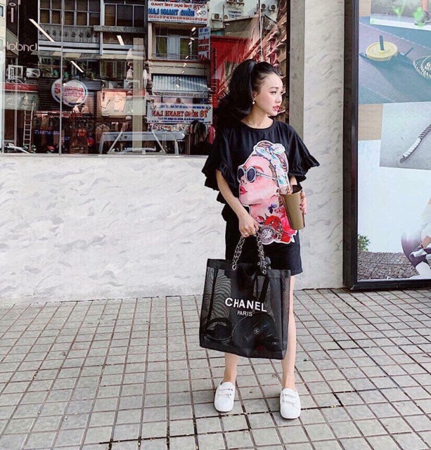 Túi xách lưới cn gift siêu hottrend phong cách