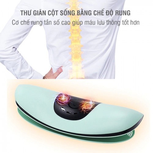 Máy massage thắt lưng, kéo giãn cột sống lưng pin sạc Nikio NK-158, hỗ trợ cải thiện các bệnh lý về cột sống | OKbuy