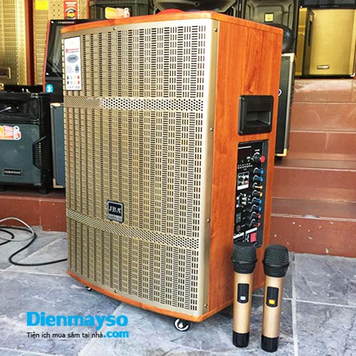 Loa Kéo Karaoke JBA 505B Bass 40, Vân Gỗ Nguyên Khối Vàng Sang Trọng - Chất Lượng Đẳng Cấp, Bảo Hành 12 Tháng