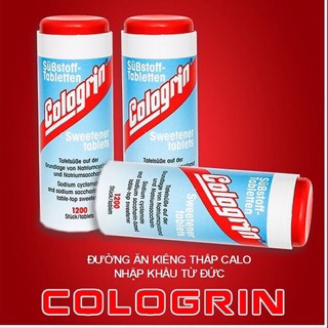 Đường ăn kiêng Cologrin - 1200 viên - nhập khẩu từ ĐỨC