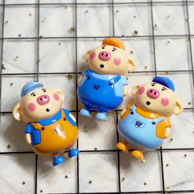 phụ kiện bánh kem [FREESHIP❤️] heo công nhân đội mũ