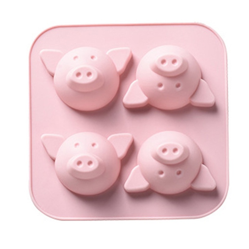 Khuôn Silicone Làm Bánh Hình Chú Heo Đáng Yêu