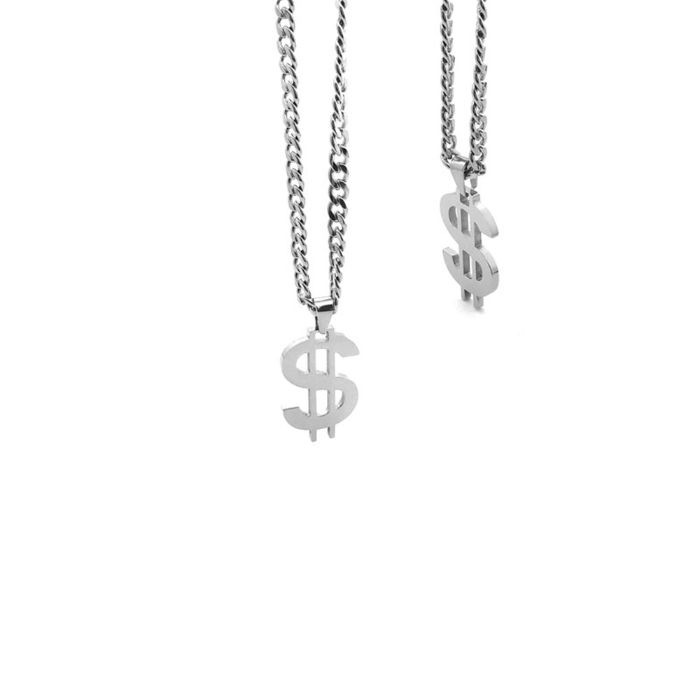 Vòng Cổ Choker Mặt Biểu Tượng Đô La Thời Trang Hip Hop