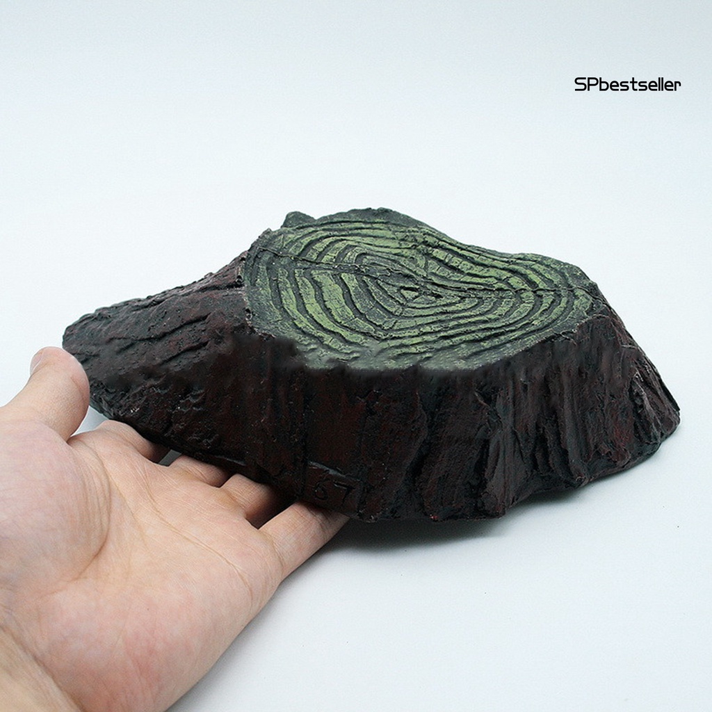 Bệ bằng nhựa resin dùng trang trí bể nuôi rùa bò sát