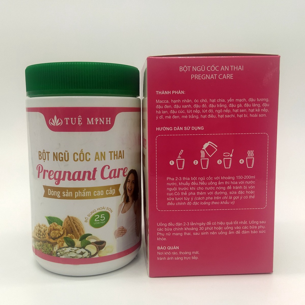 Bột ngũ Cốc An Thai Tuệ Minh - 25 Loại Hạt - Tốt cho mẹ bầu - hộp 500 gram