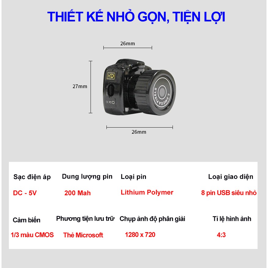 Camera Hành Trình Y2000 Thể Thao - Camera Giám Sát Thể Thao Cao Cấp | BigBuy360 - bigbuy360.vn