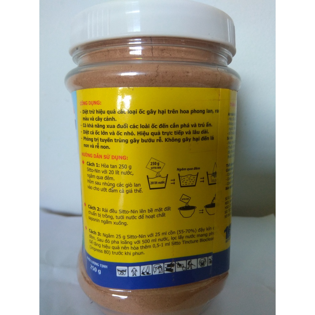 Sản phẩm SITTO-NIN trừ ốc tận gốc cả trong giá thể - chai 250 gram