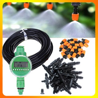 Tưới Cây Tự Động - Tưới Phun Sương Cài Đặt Hẹn Giờ 20 25 30 Béc Phun Sương