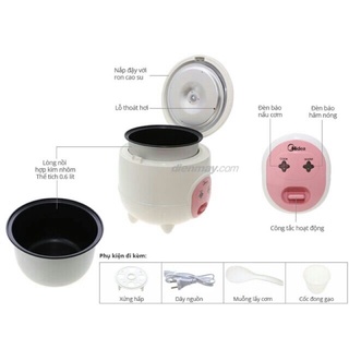Nồi cơm điện Media 0,6L