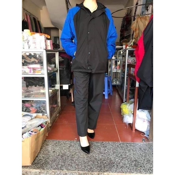 Bộ áo mưa 2 lớp  vải xuất Hàn loại 1