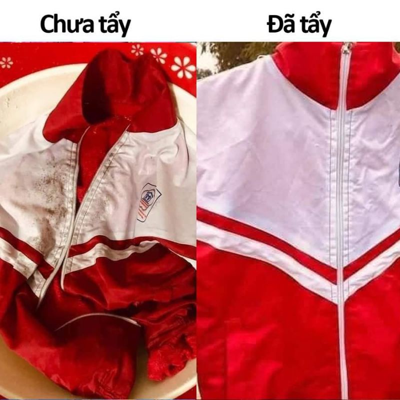 NƯỚC TẨY QUẦN ÁO  TẨY MỐC, Ố CHO CẢ QUẦN ÁO MÀU