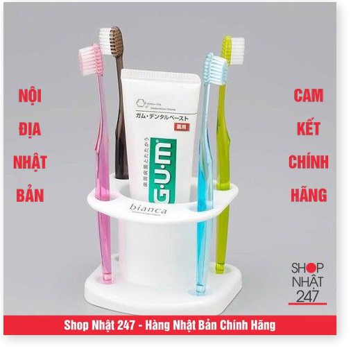 GIÁ CẮM BÀN CHẢI KEM ĐÁNH RĂNG (MẪU TRÒN) - NỘI ĐỊA NHẬT BẢN