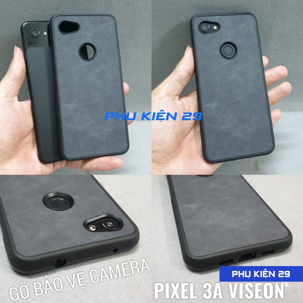 [Google Pixel 3/ 3XL/ 3 XL/3A/3A XL] Ốp lưng chống sốc vân da Viseon