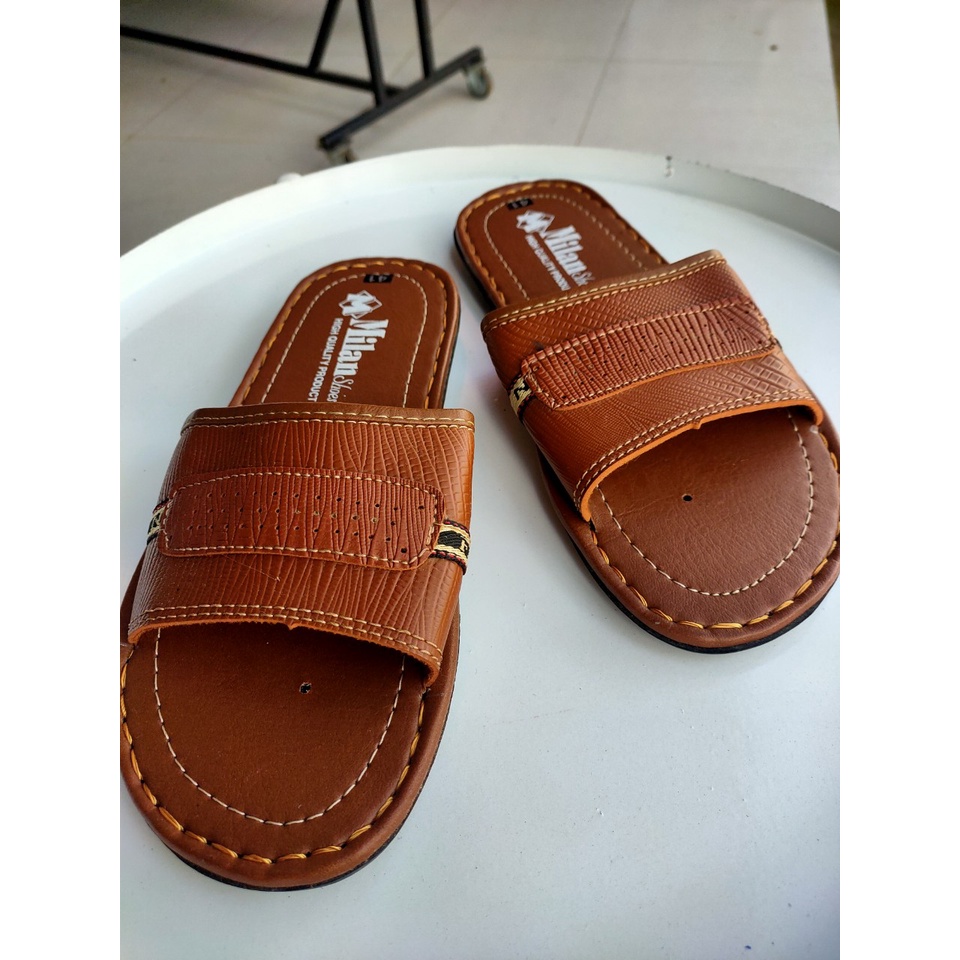 (XẢ KHO)Dép Quai Ngang Da Nam Cao Cấp Mẫu Mới Siêu Đẹp Hồng Thạnh