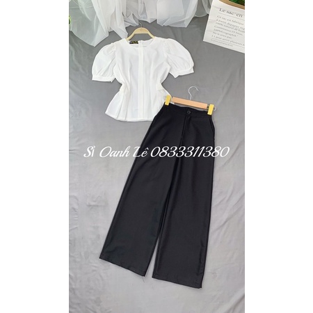 Áo peplum tay phồng A208