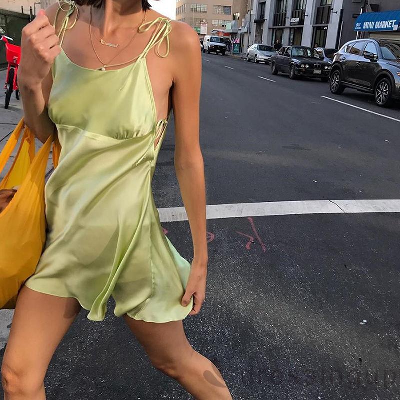 d❃♪Women´s Sexy Sling Single Club Cocktail Party Mini Dress