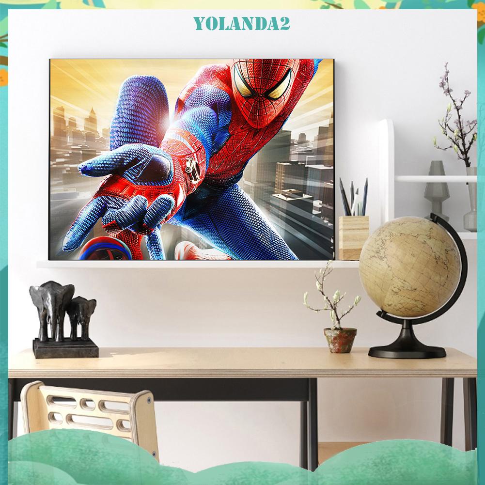 Tranh Đính Đá Kim Cương Toàn Bộ 5D DIY Hình Vẽ Siêu Nhân