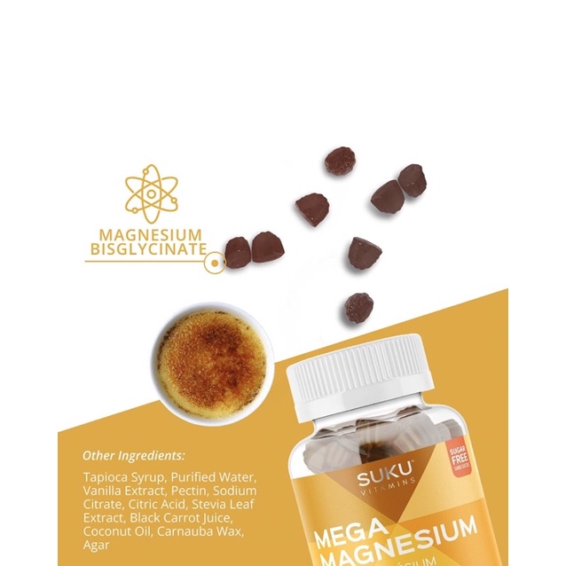 Viên kẹo dẻo bổ sung Magie Mega magnesium suku 60 viên