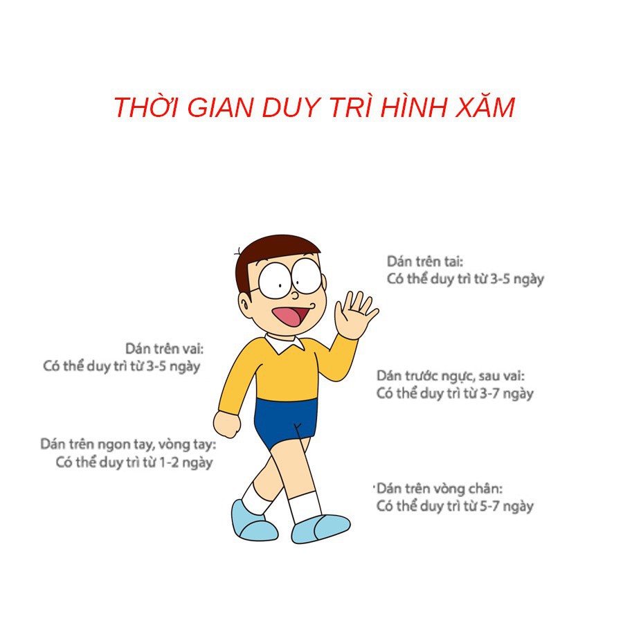 Combo 30 Tấm Hình Xăm Dán Hình Xăm Hoạt Hình Hình Xăm Mini Sticker mini Sticker Trang trí đẹp siêu cute Dễ Thương Giá rẻ