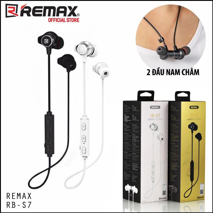 Tai nghe Bluetooth Remax RB-S7 choàng 2 đầu hít nam châm