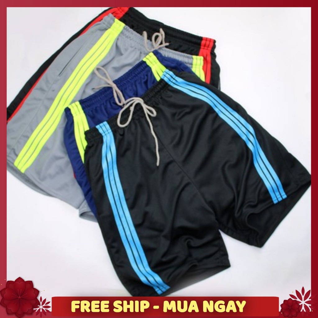 Quần đùi nam thể thao - quần short mặc ở nhà free size 45 - 75kg