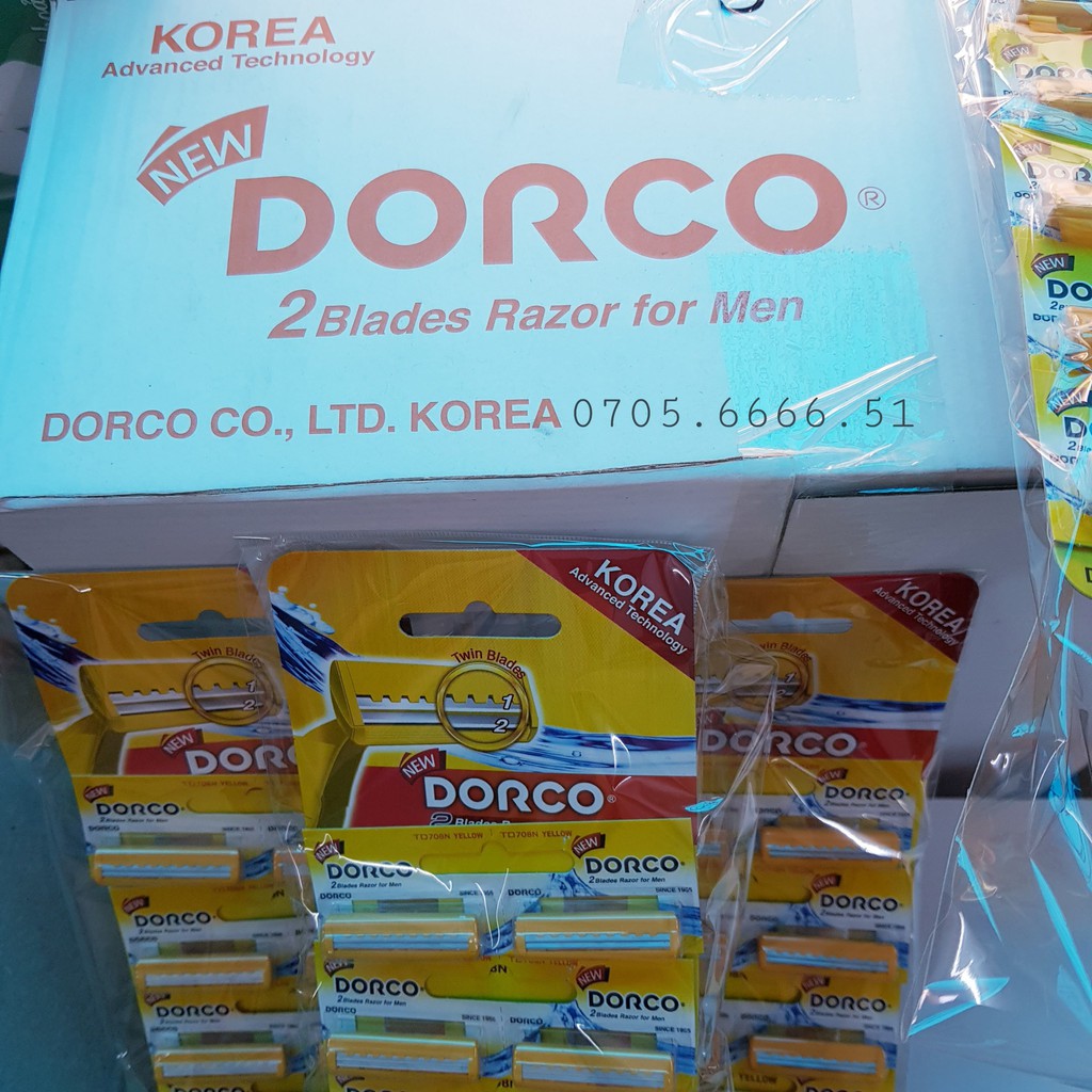 Dao cạo râu DORCO KOREA 2 lưỡi Inox siêu sắc tiện lợi dễ dàng sử dụng