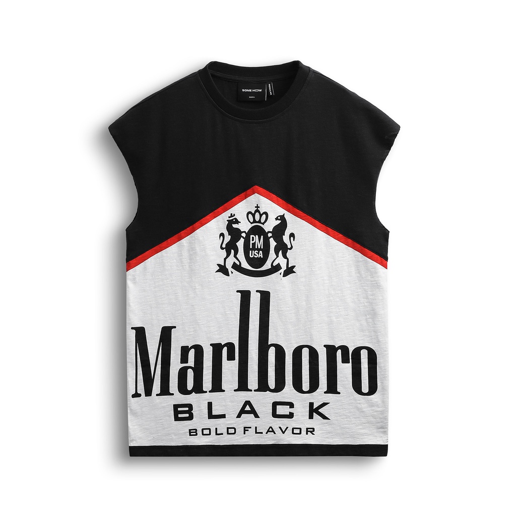 Áo Thun Tanktop Marlboro Black , Chất Vải Cotton Co Giãn, 000397, SOMEHOW