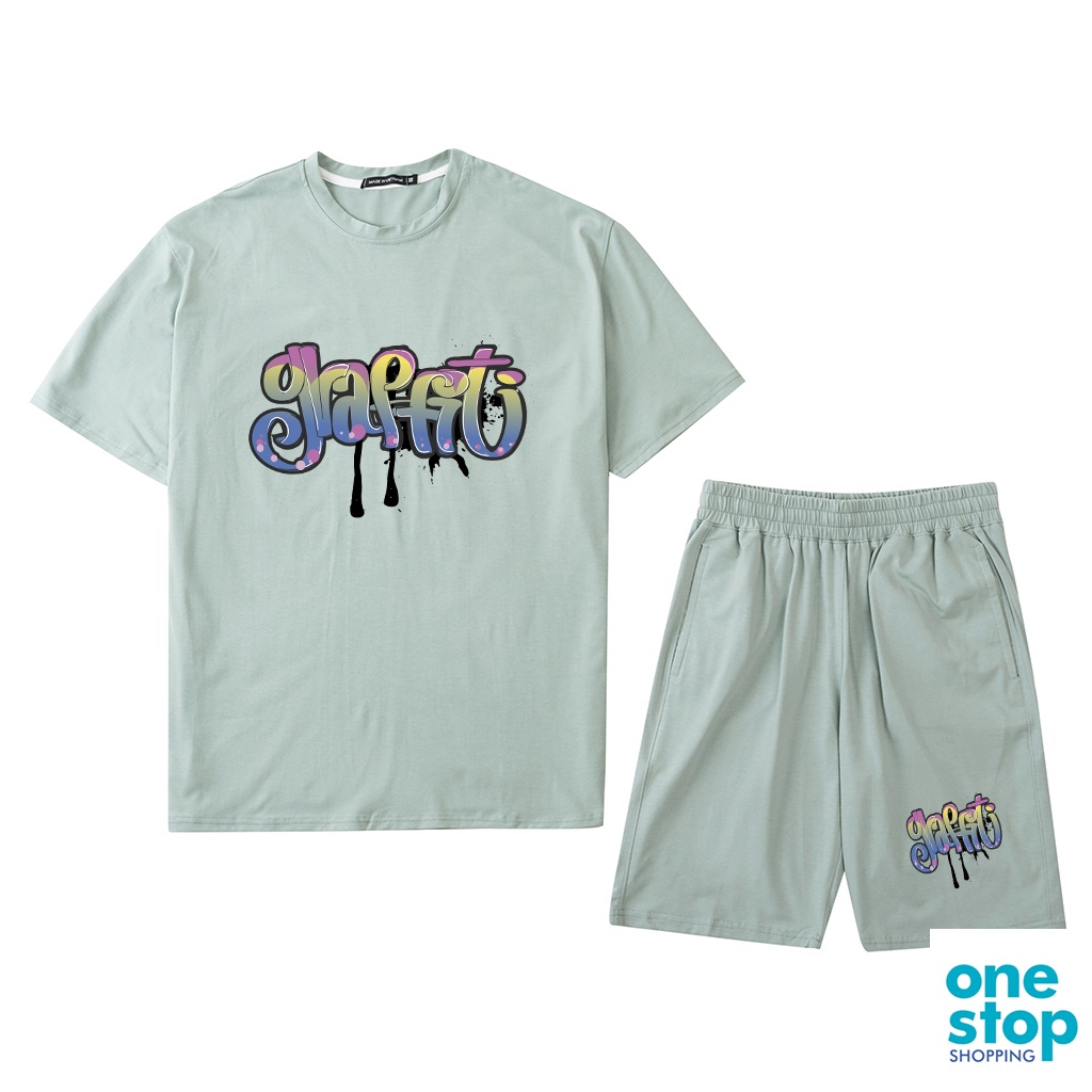 Bộ đồ thời trang unisex chất liệu vải cotton B06 One shop