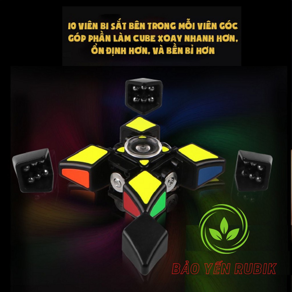 Rubik 1x3x3 QiYi Spinner D-FantiX Fidget Spinner Rubik Biến Thể MoFangGe ( Mã RB58 )