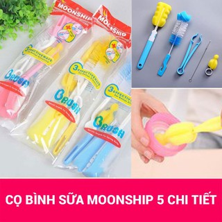 Bộ dụng cụ cọ rửa ly cốc, bình sữa 4 chi tiết