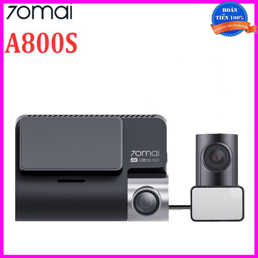 Camera hành trình ô tô Xiaomi 70mai, phiên bản Quốc Tế cao cấp A800S, 4K, Wifi (Bộ tích hợp Camera trước + Sau) | BigBuy360 - bigbuy360.vn