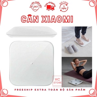 Cân điện tử thông minh XIAOMI Mi Body Fat / Digital Weight Scale 2 Kiểm tra sức khoẻ đo lượng mỡ mặt kính đẹp chính hãng